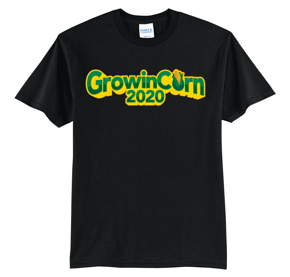 Growin Corn Black T-Shirt