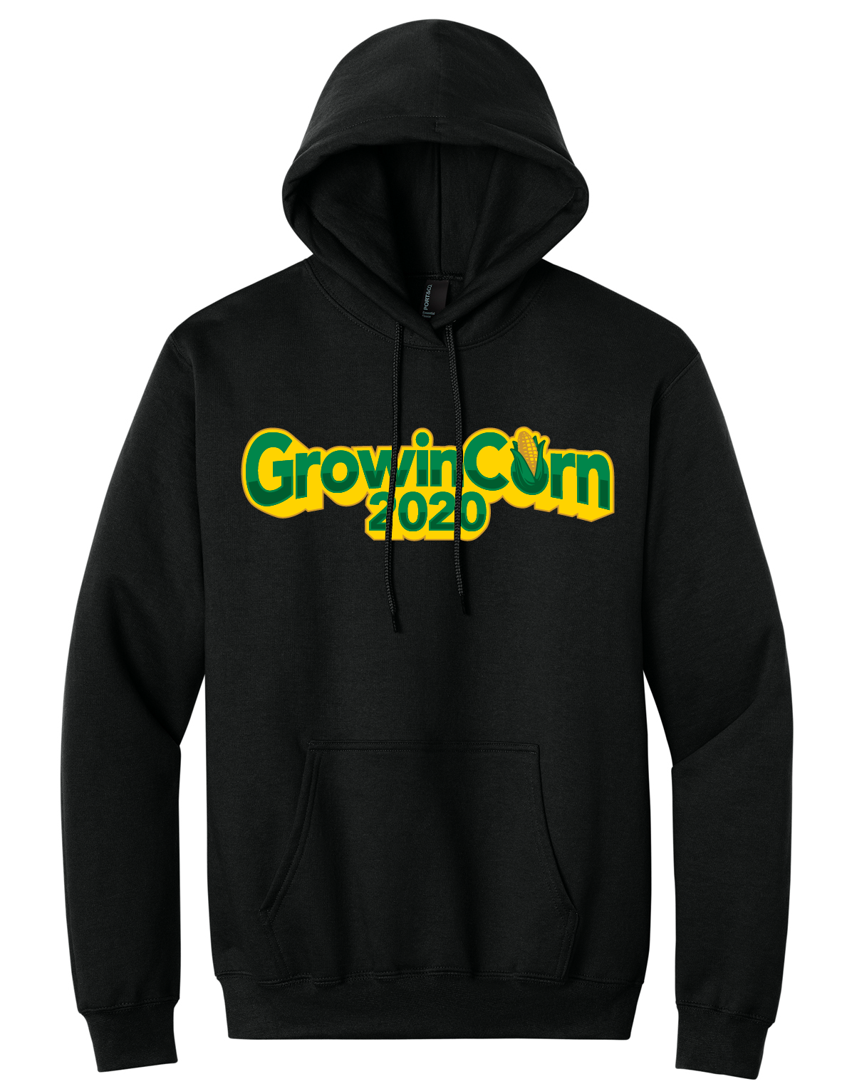 Growin Corn Black Hoodie