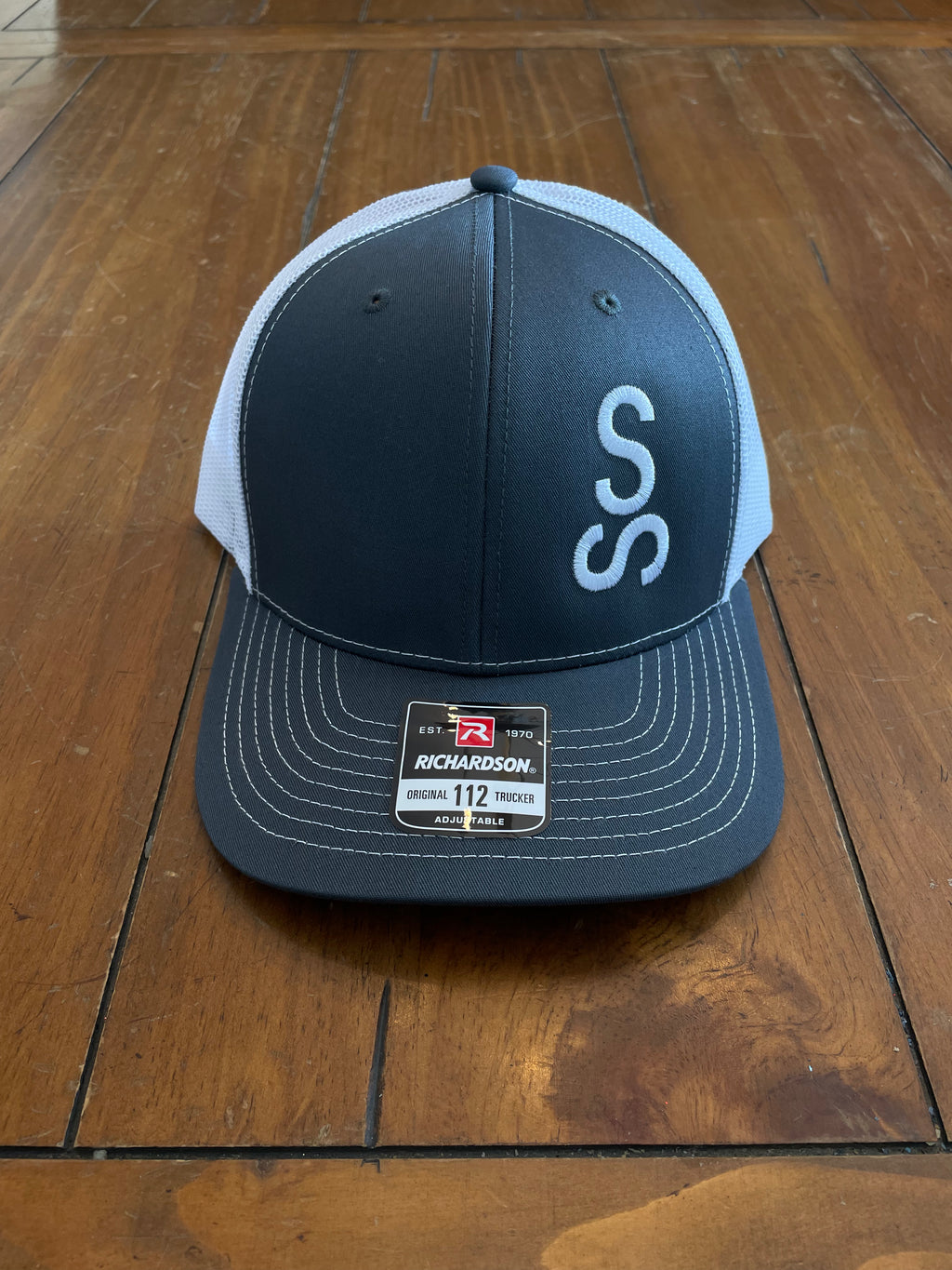 Simpson Farms Charcoal & White Richardson Hat