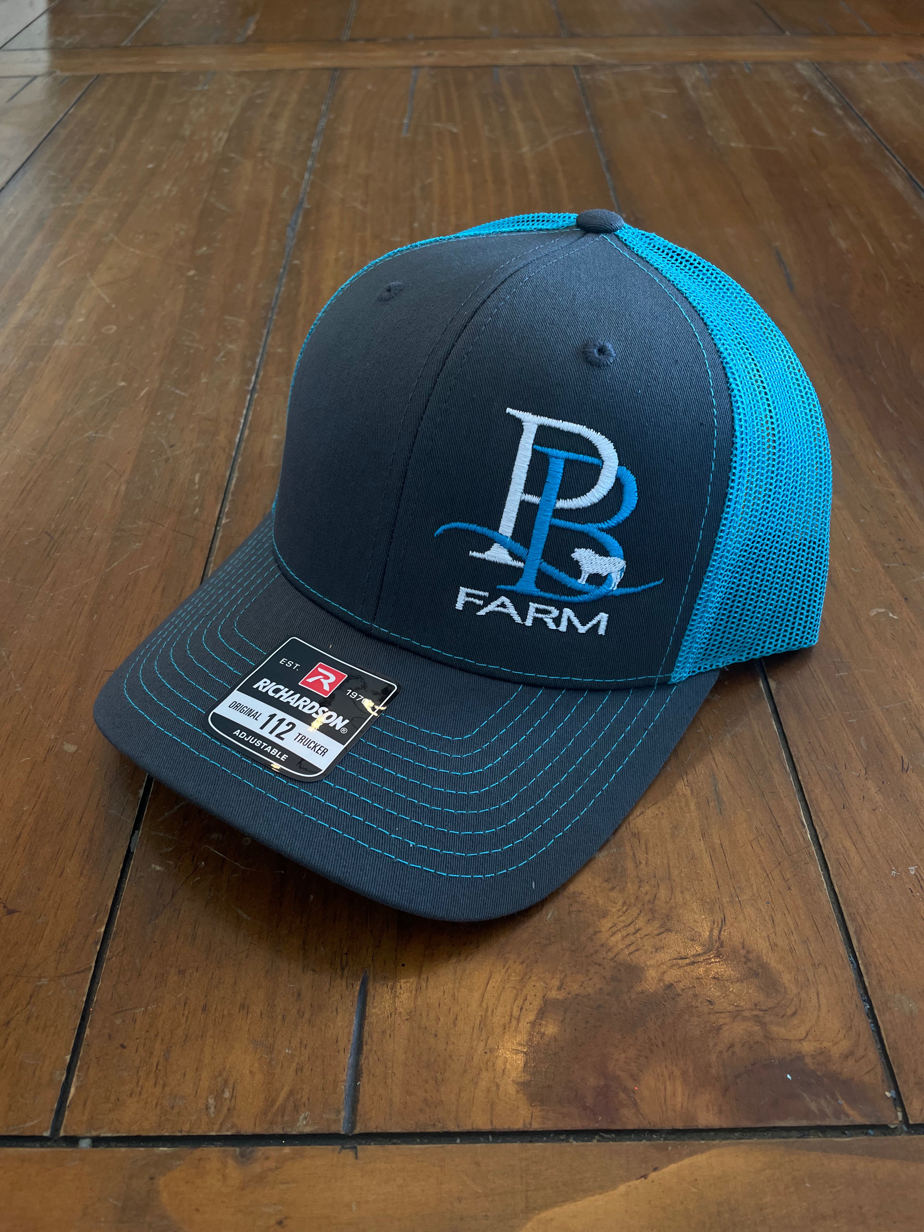 Perkins Beef Farm Charcoal & Teal Richardson Hat