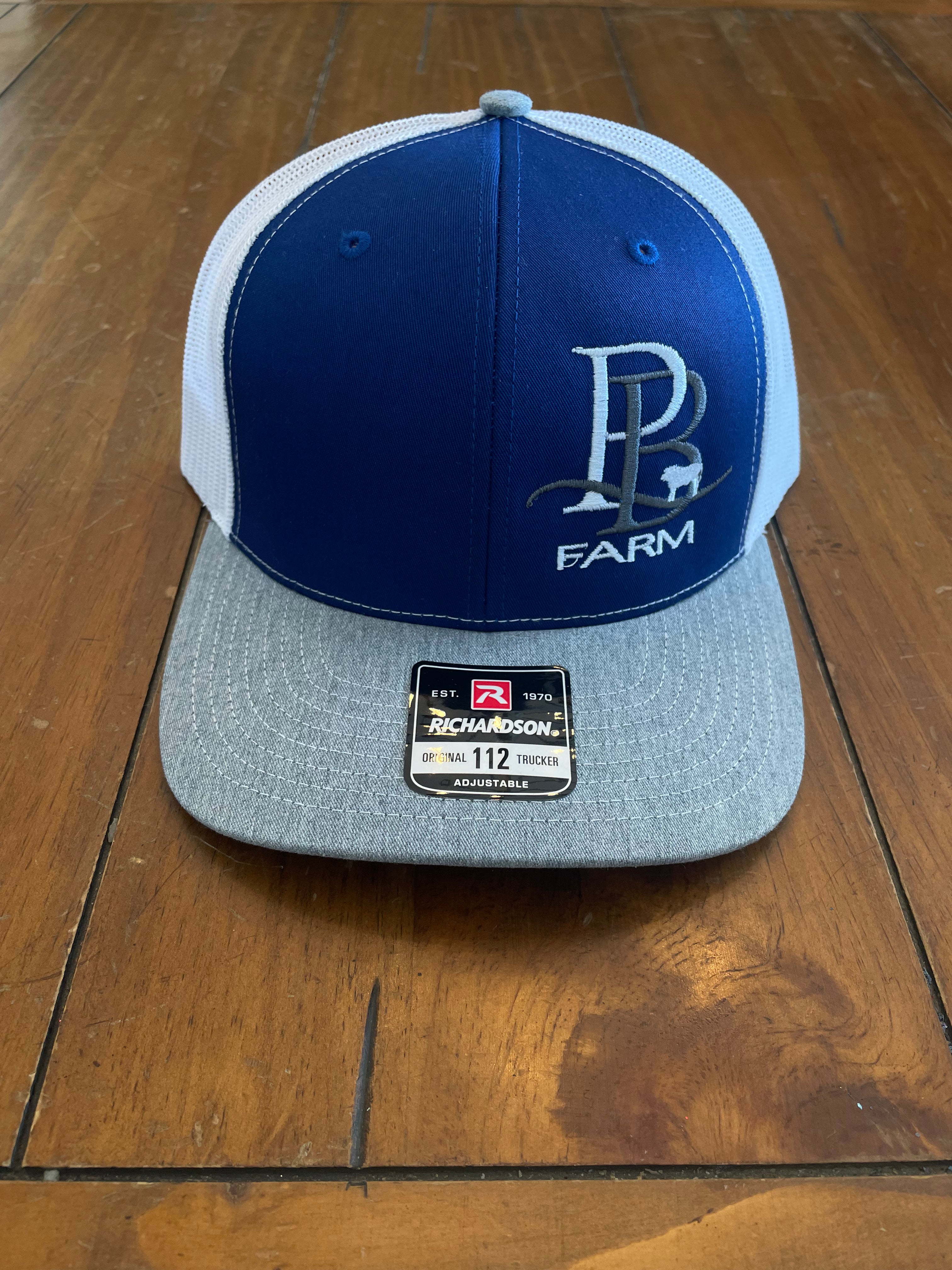 Perkins Beef Farm Blue, White & Grey Richardson Hat