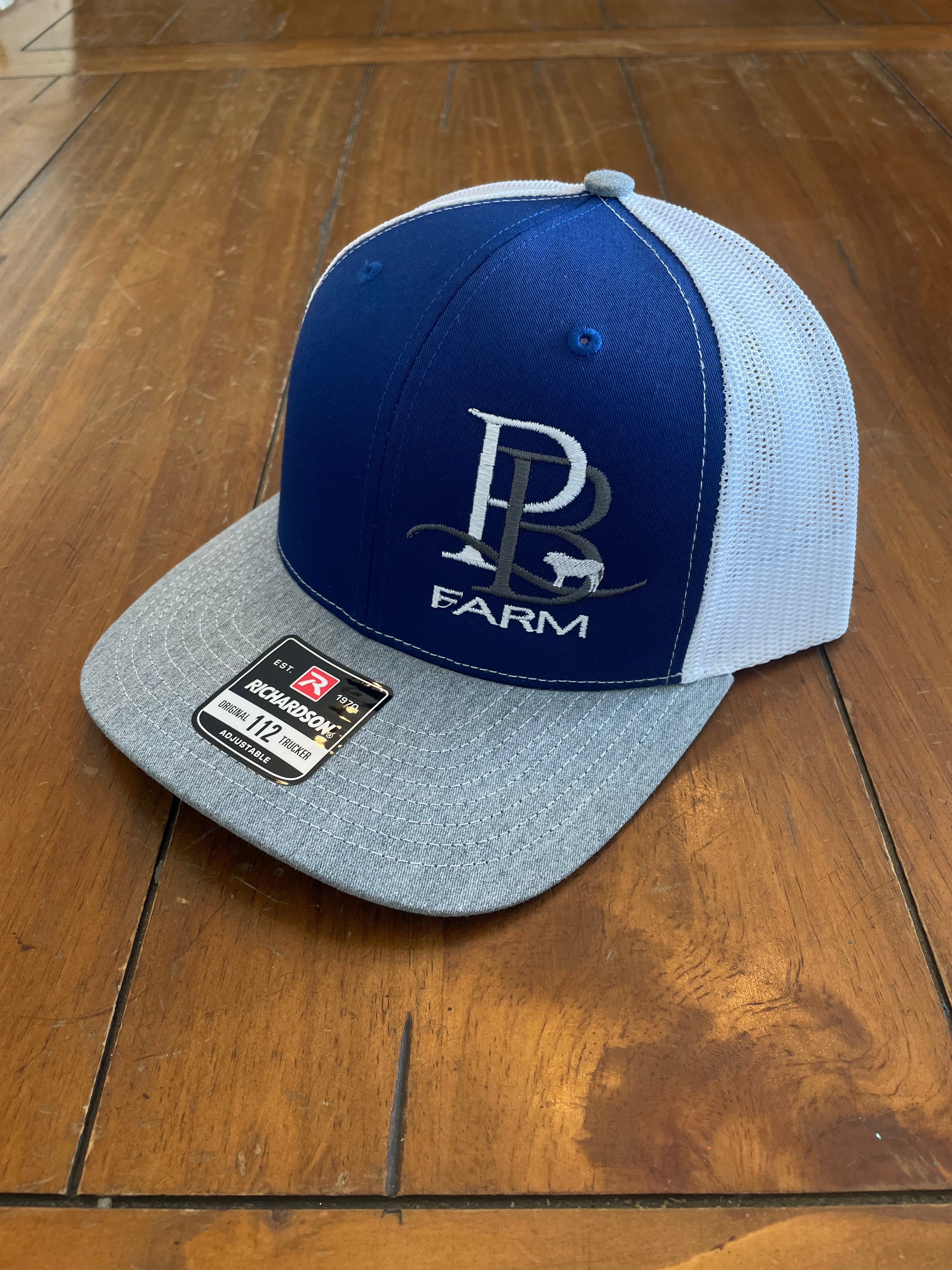 Perkins Beef Farm Blue, White & Grey Richardson Hat